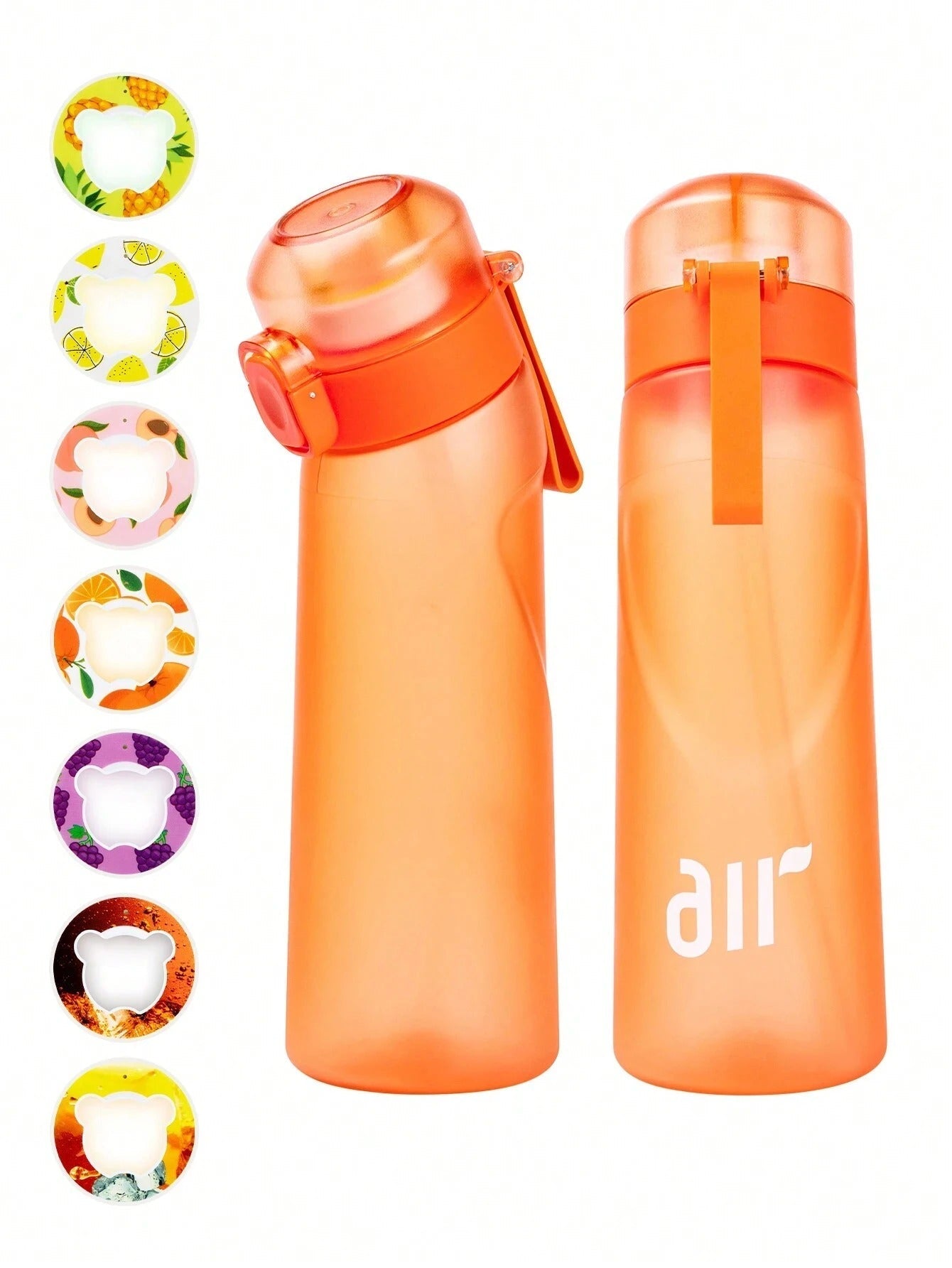 650Ml Air Water Bottle with 7 Fruit Pods Included Flavoured Water Bottle Up UK