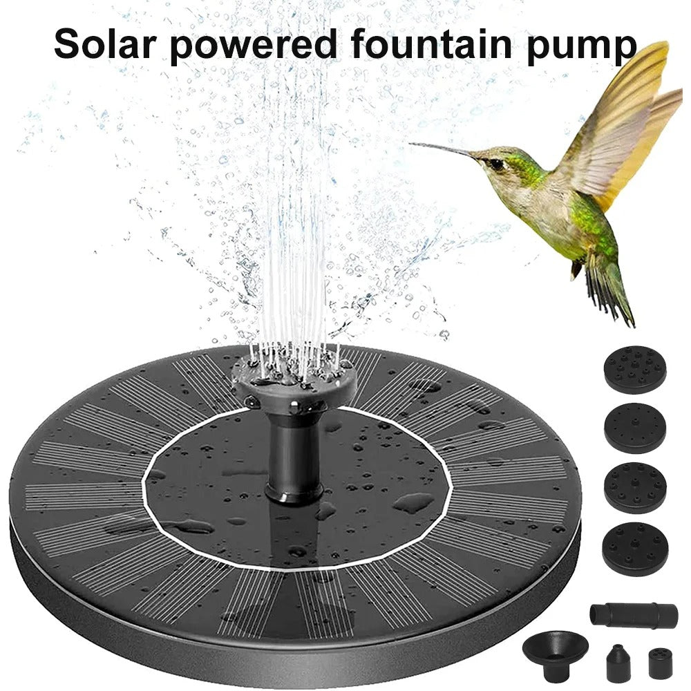 🌞 Solar-Powered Fountain Pump – Self-Running Water Feature for Ponds, Pools & Bird Baths! 🌊